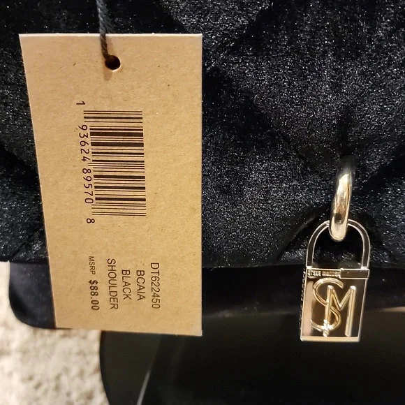 NWT Steve Madden velvet shoulder bag - Picture 15 of 15
